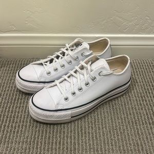 Converse All Star Lift Leather Platform Sneaker